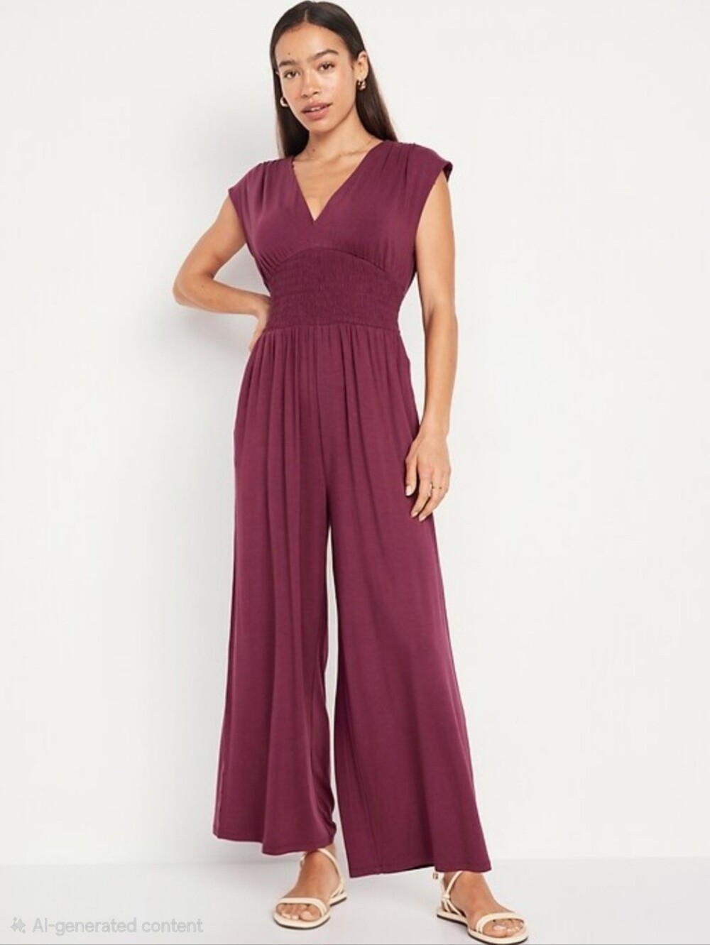 ✨ NWT Old Navy Waist-Defined Shirred Jumpsuit XXL 2X